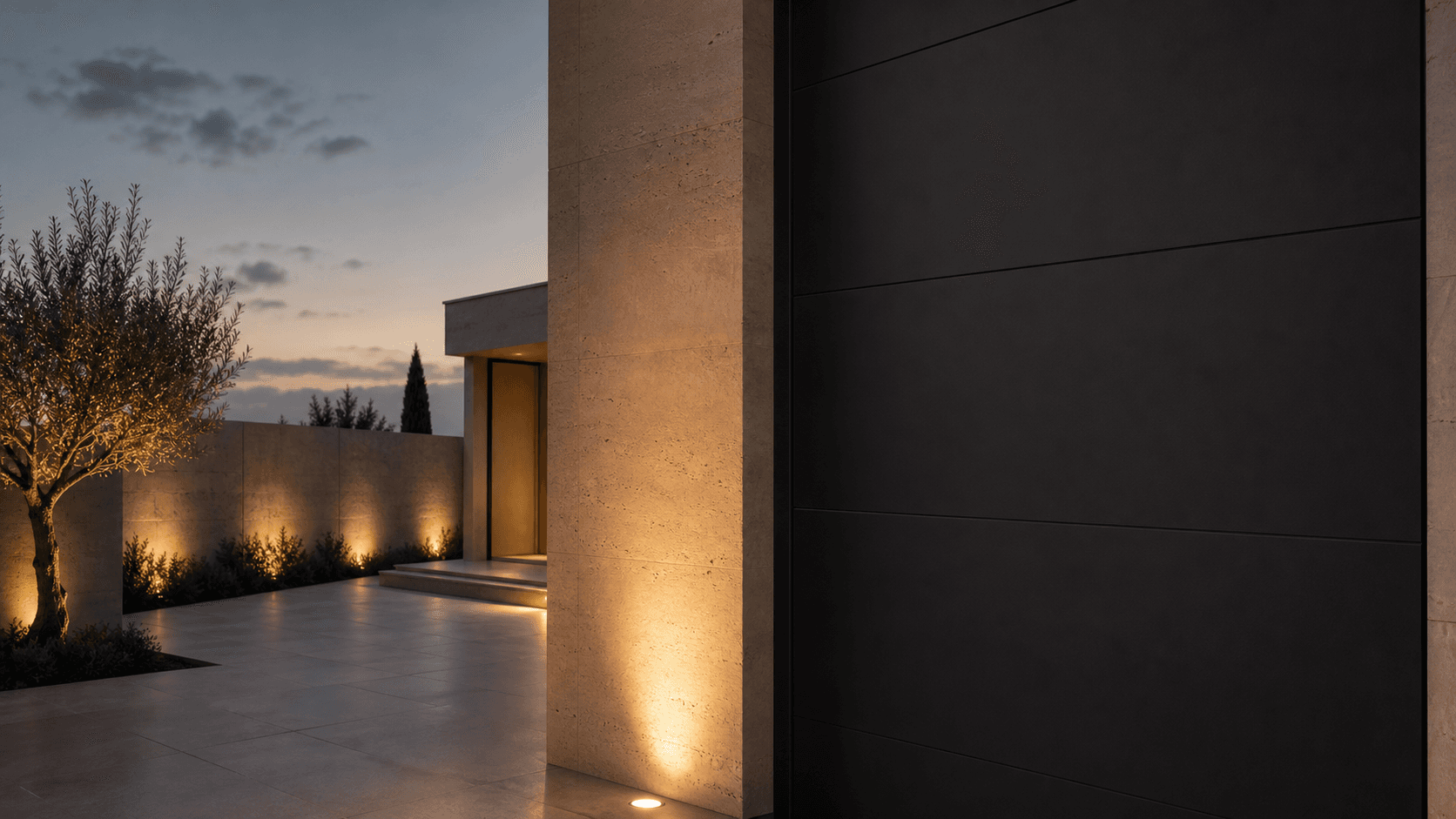 Connected residential entrance representing a smart-lock platform decision