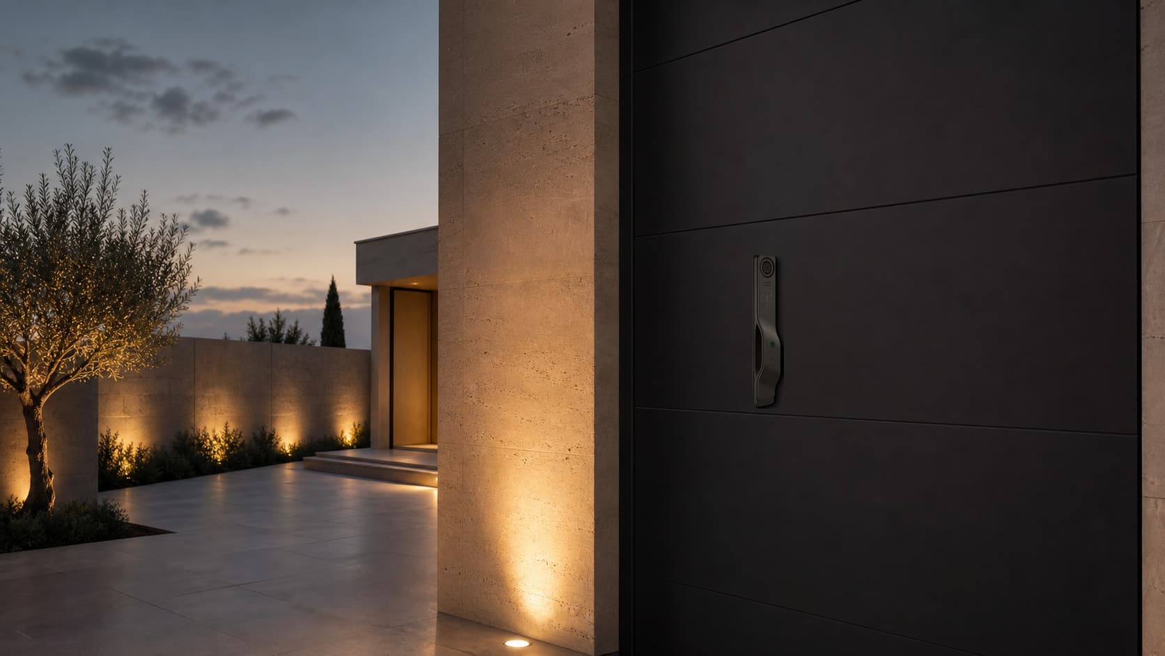 Cerradura R10 de rostro y venas de palma door-fit reference